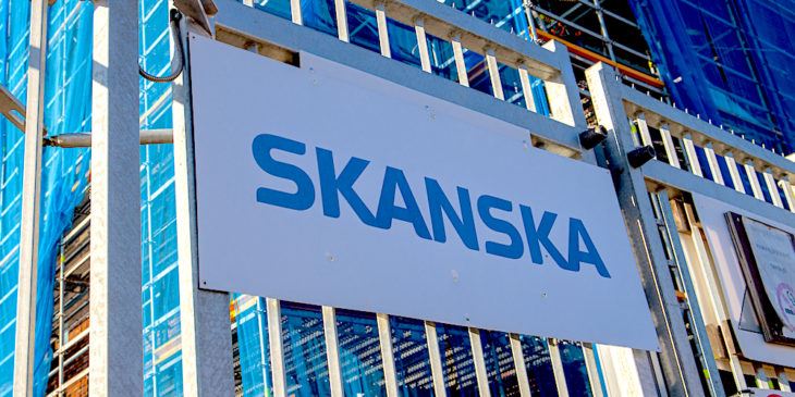 Skanska-sign-on-construction-site