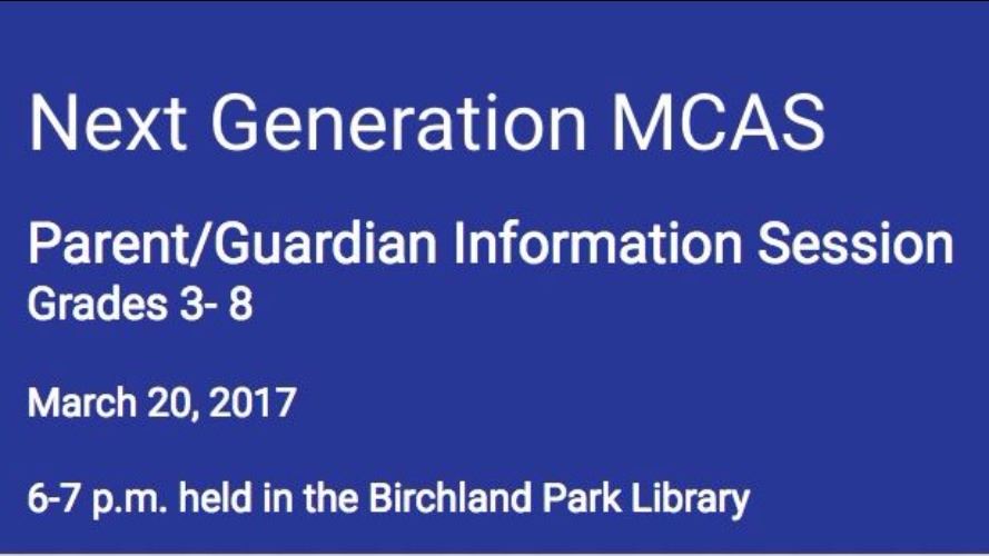 MCAS Parent information session