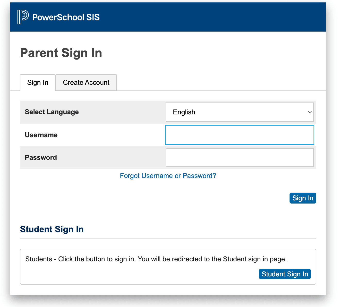 powerschool parent login