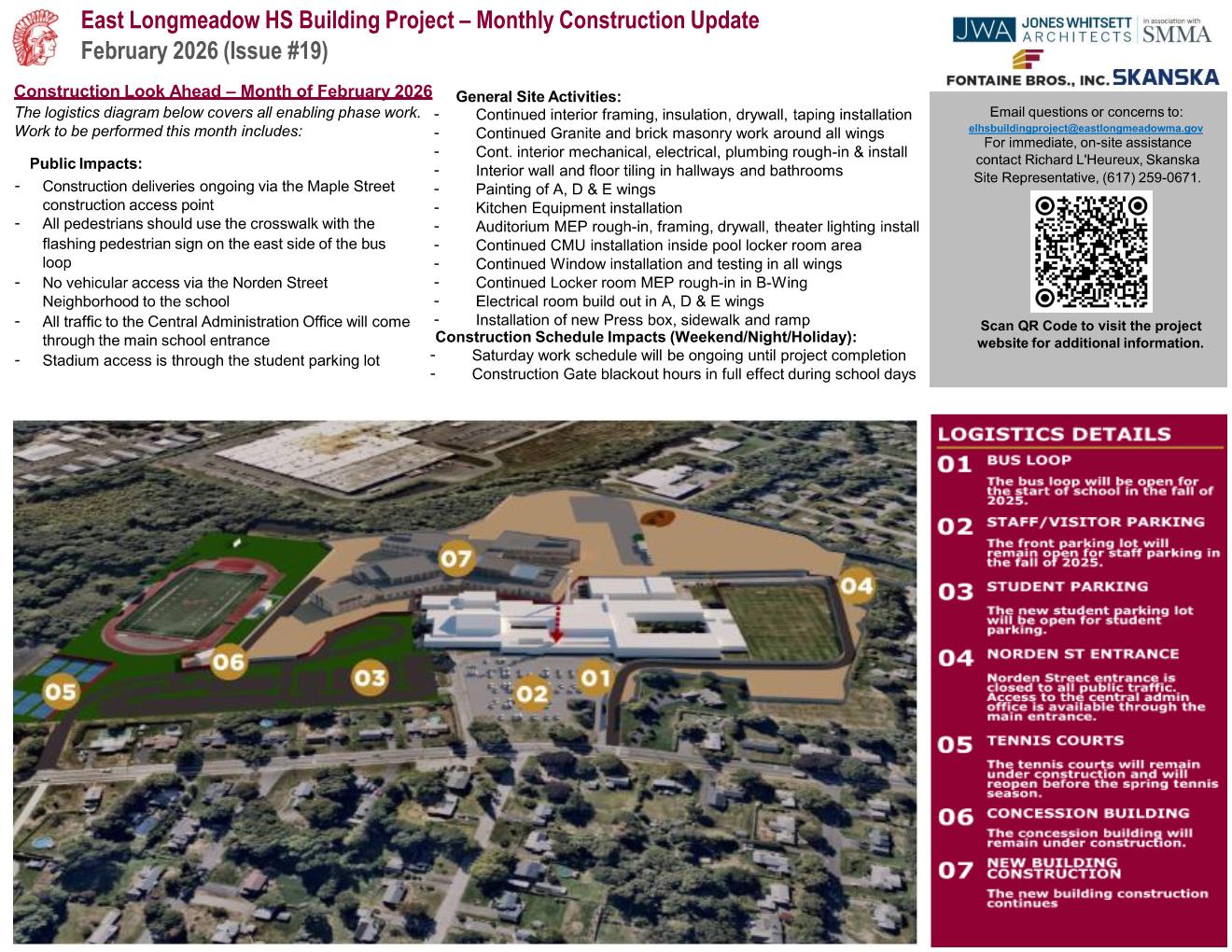 ELHS Monthly Construction Update 019 February 2026 Page 1